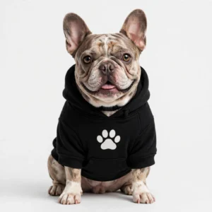 Black Paw Print Hoodie